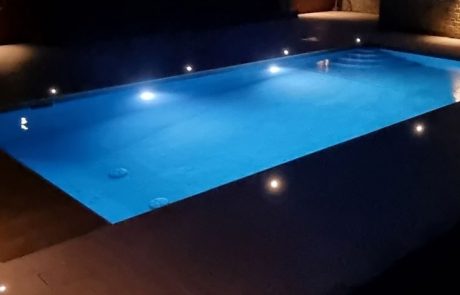 Pool at night West Sussex